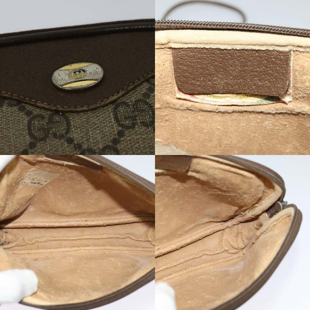 GUCCI GG Supreme Shoulder Bag Pvc Beige 97 02 068 - Picture 11 of 12